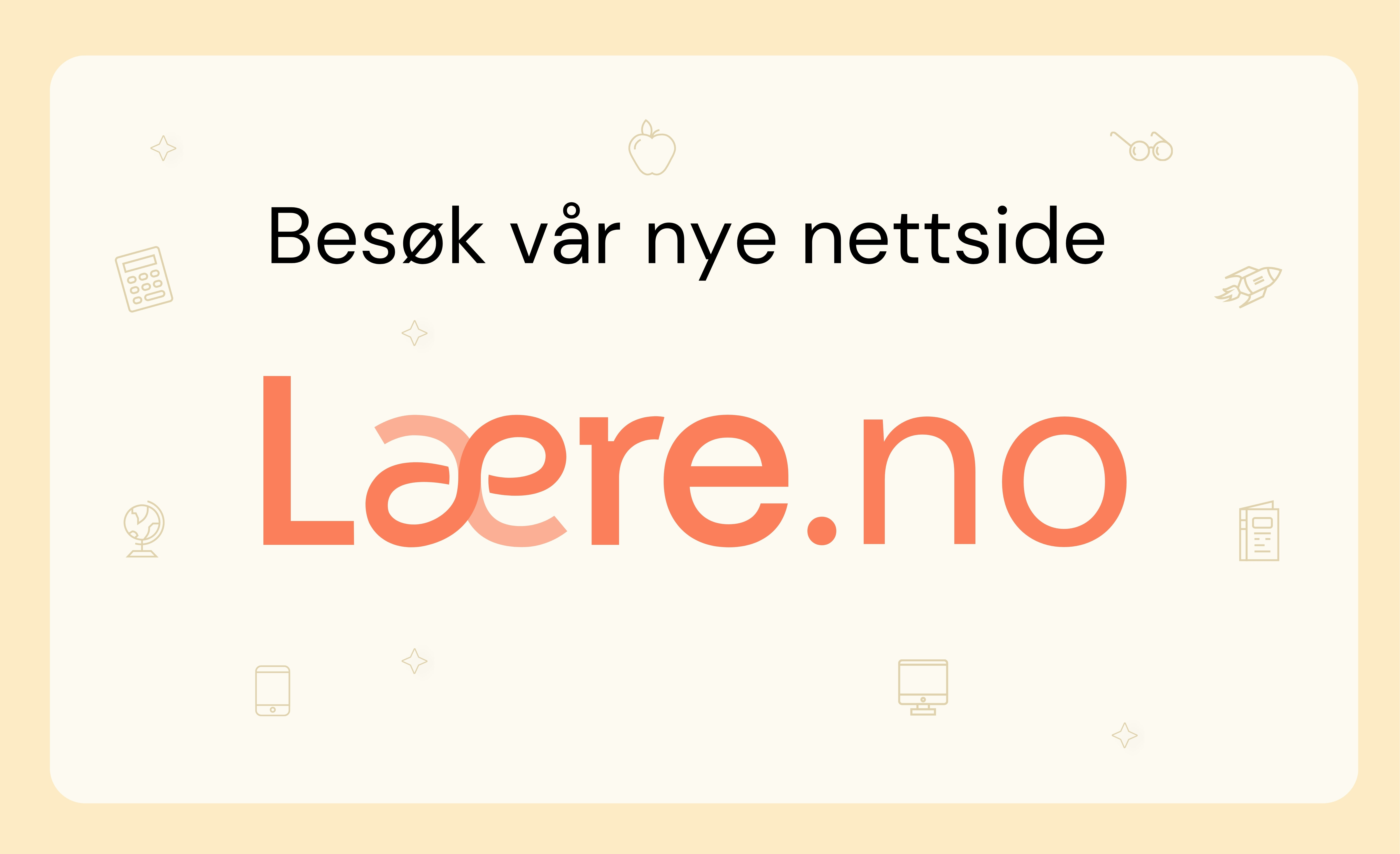 Ny nettside, lære.no