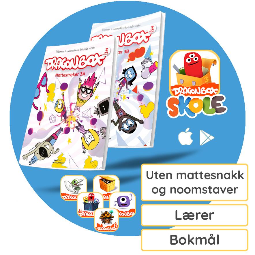 DragonBox Skole 3 - Lærer - Bokmål - UTEN MATTESNAKK OG NOOMSTAVER