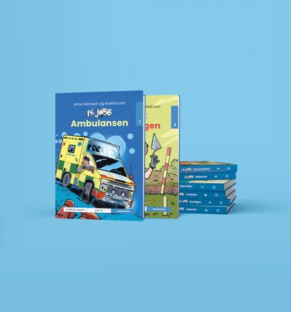 Blå pakke På jobb-serien Leseunivers fra Cappelen Damm