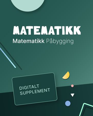 Matematikk Påbygging : Digitalt supplement : matematikk for påbygging vg3