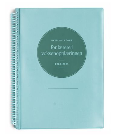Ukeplanlegger for lærere i voksenopplæringen 2023-2024