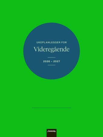 Ukeplanlegger for videregående 2026-2027