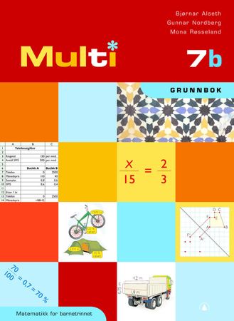 Multi 7b : Grunnbok : matematikk for barnetrinnet