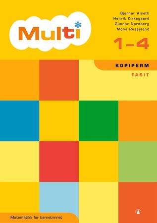 Multi 1-4 : kopiperm, fasit : matematikk for barnesteget
