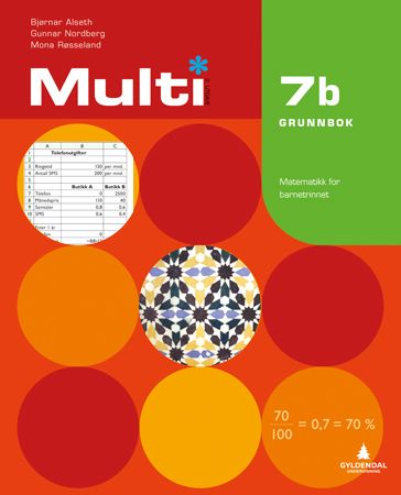 Multi 7b, 2. utgåve : Grunnbok : matematikk for barnesteget