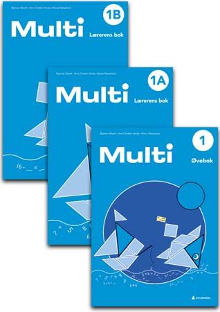 Multi 1, 3. utg. Pakke med Øvebok (20stk) og Lærerens bok A og B : matematikk for barnesteget