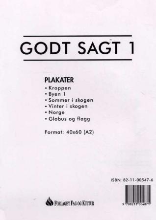 Godt sagt 1 : plakater