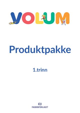 Volum trinnpakke 1 : alle elevbøker og nettressurs på 1. trinn