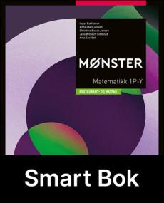 Mønster 1P-Y, restaurant- og matfag, Smart Bok : matematikk YF, vg1