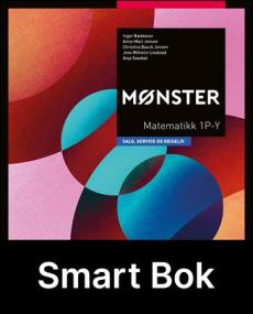 Mønster 1P-Y, salg, service og reiseliv, Smart Bok : matematikk YF, vg1