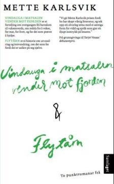 Vindauga i matsalen vender mot fjorden
