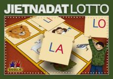 Jietnadatlotto. Spill med 6 brett og 36 kort. 2-6 deltakere