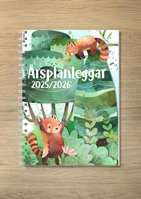 Årsplanlegger (nynorsk) 2025/2026 - Rød panda
